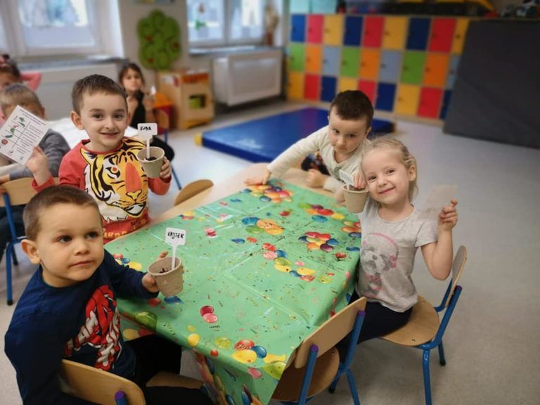 PRZEDSZKOLAKI ZAKŁADAJĄ ZIELONE OGRÓDKI