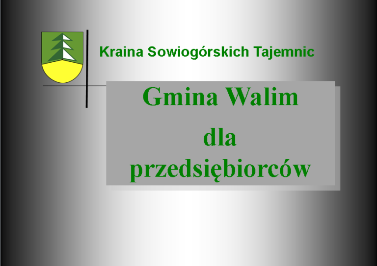 Gmina Walim pomaga przedsiębiorcom
