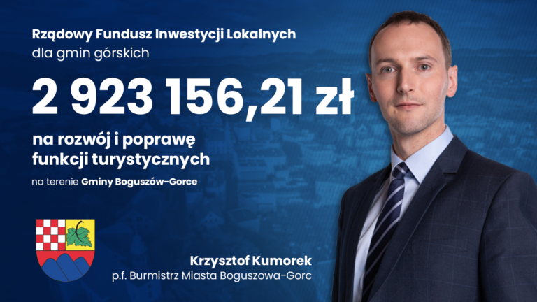 Blisko 3 mln zł na rozwój infrastruktury turystycznej w Gminie Boguszów-Gorce