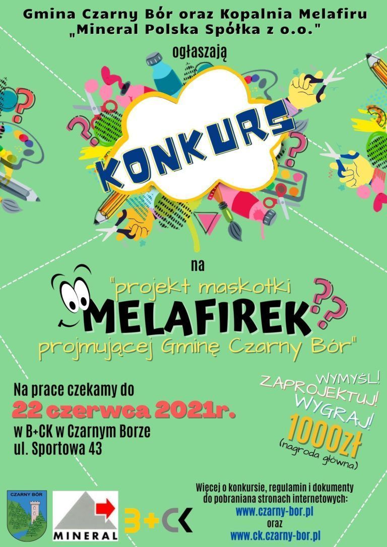 Konkurs na projekt graficzny Maskotki promującej Gminę Czarny Bór