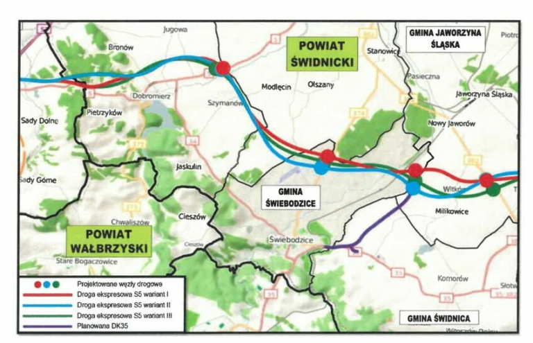 Przebieg trasy S 5 przez Gminę Świebodzice – spotkanie informacyjne
