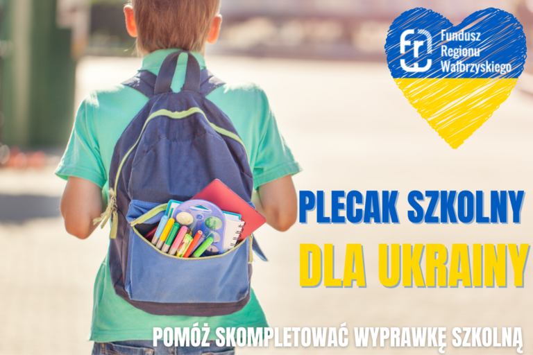 Plecak szkolny dla Ukrainy