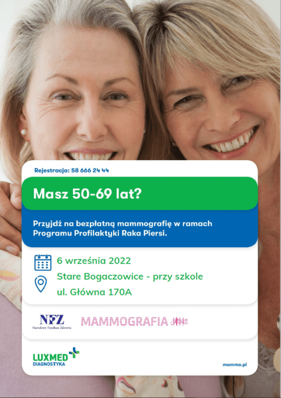 Bezpłatna mammografia w regionie