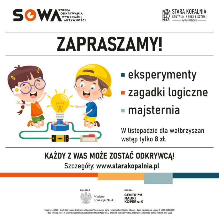 Aktywny tydzień po otwarciu laboratorium SOWA w Starej Kopalni.