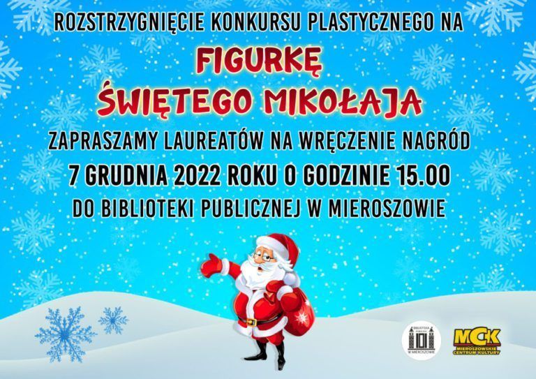 Wyniki konkursu plastycznego na Figurkę Świętego Mikołaja