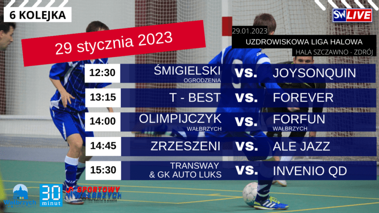 Zapraszamy na 6 kolejkę halówki
