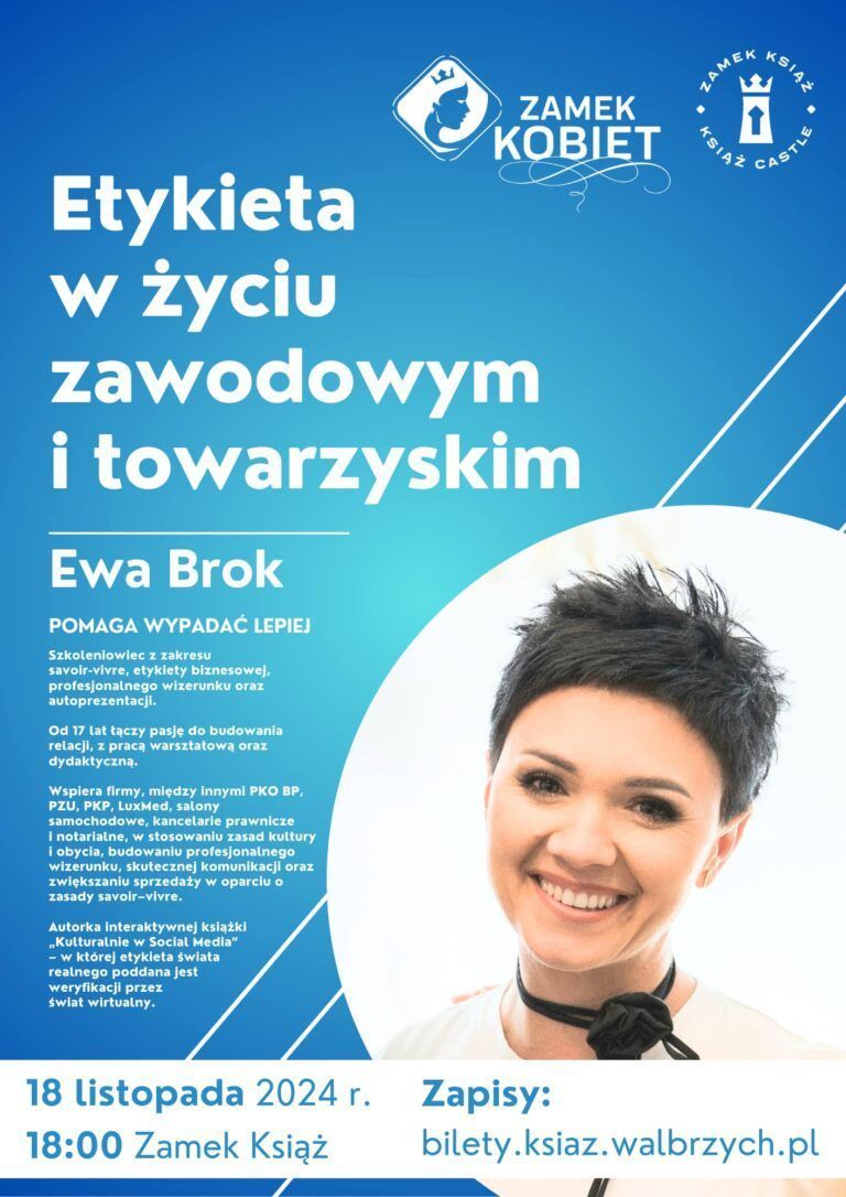 Etykieta w życiu zawodowym i towarzyskim – spotkanie z cyklu Zamek Kobiet