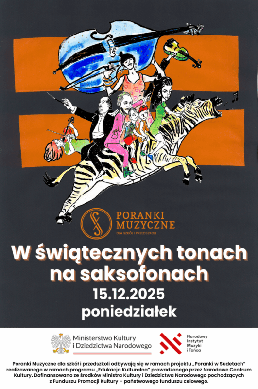 Poranki Muzyczne dla szkół i przedszkoli: W świątecznych tonach na saksofonach