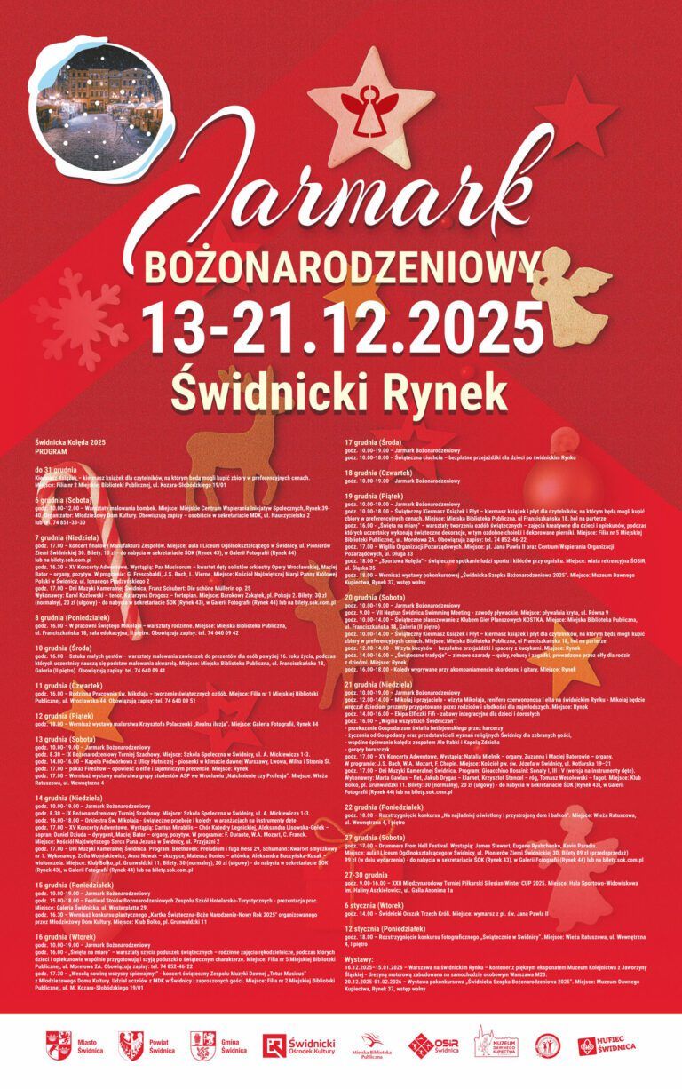 Od kolęd po warsztaty – zapraszamy na Świdnicką Kolędę 2025