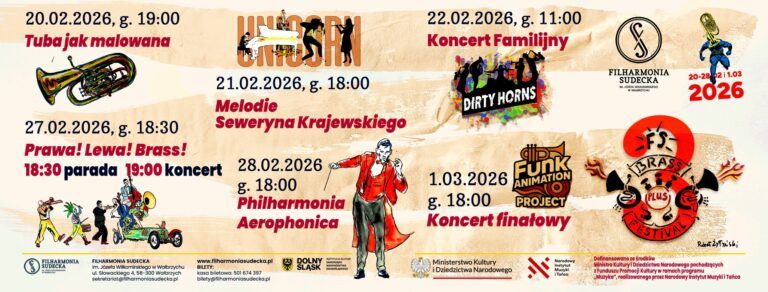 3. Brass Plus Festival powraca już w piątek! Na co warto wybrać się do Filharmonii Sudeckiej?