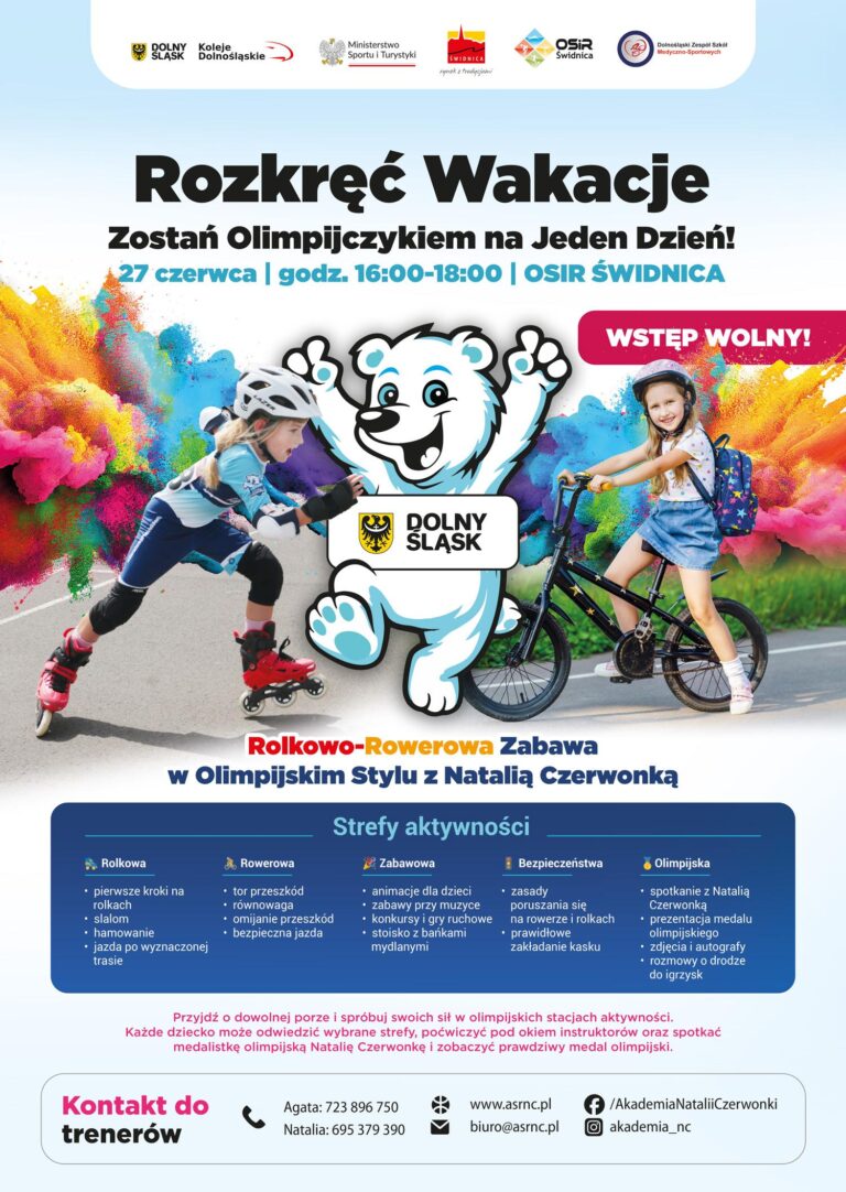 Rozkręć Wakacje w Świdnicy! Zostań Olimpijczykiem na Jeden Dzień z Natalią Czerwonką!