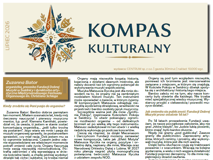 Pierwsze oficjalne wydanie Kompasu Kulturalnego jest już dostępne z bezpłatną gazetą 30minut!