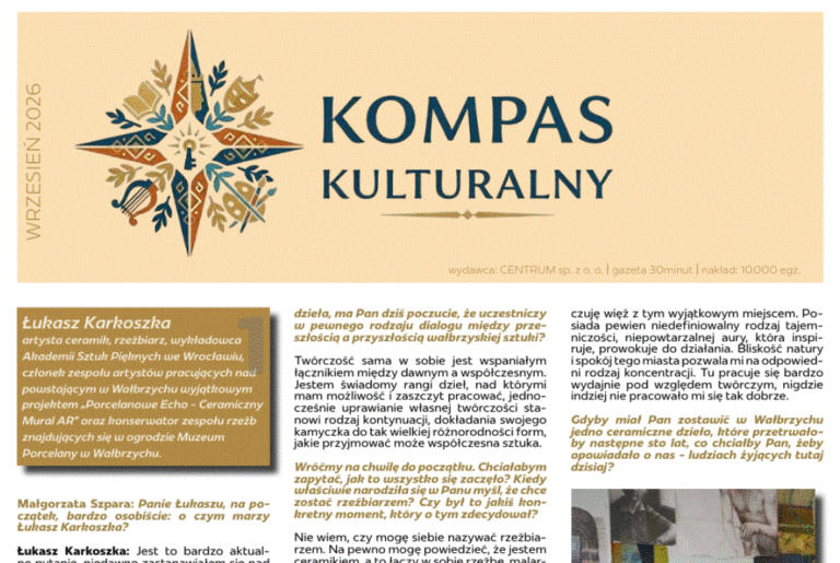 Trzecie wydanie „Kompasu Kulturalnego” (wrzesień 2026) jest już dostępne z bezpłatną gazetą 30minut!