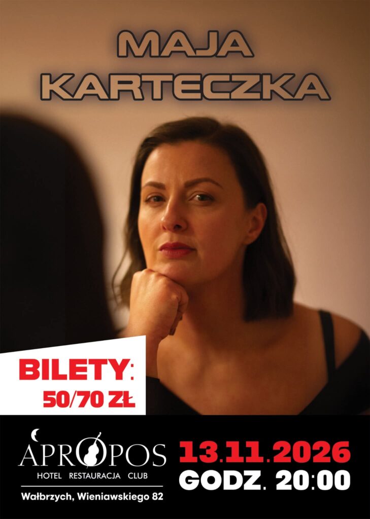 Maja Karteczka, wałbrzyszanka, piosenkopisarka, zagra znów w Wałbrzychu.